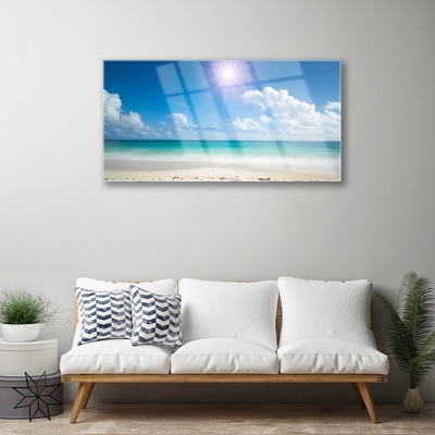 Plexiglas foto Sea beach sun landschap