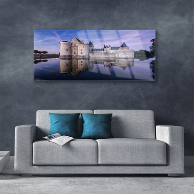 Plexiglas foto Water castle architectuur