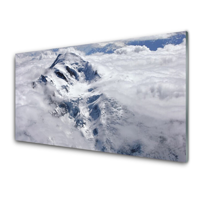 Plexiglas foto Mist mountain landscape