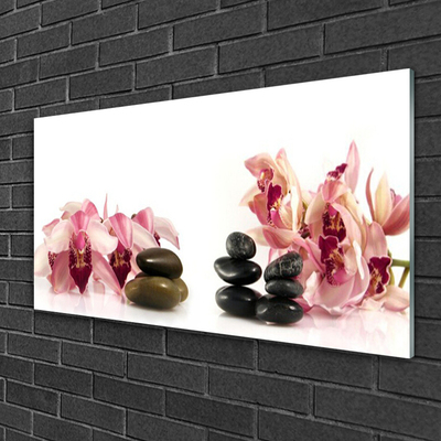 Plexiglas foto Flower stones art