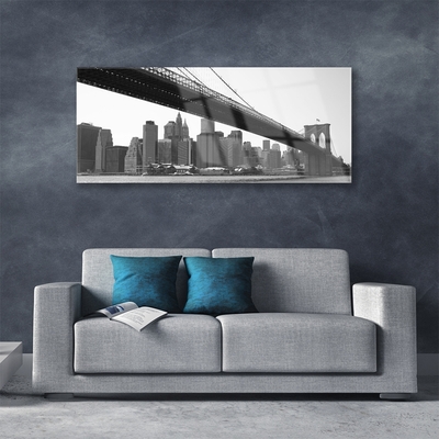 Plexiglas foto Bridge city architectuur