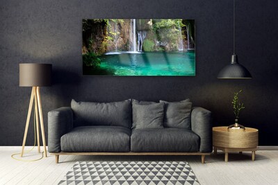 Plexiglas foto Lake natuur van de waterval