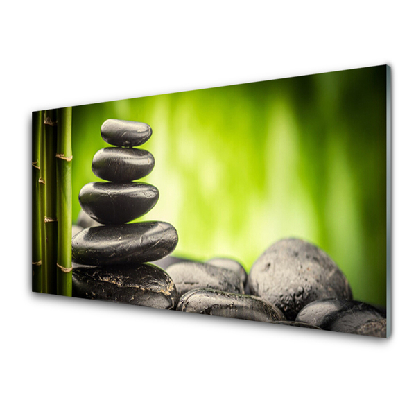 Plexiglas foto Bamboo stones art