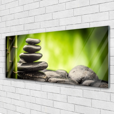 Plexiglas foto Bamboo stones art