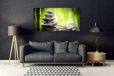 Plexiglas foto Bamboo stones art