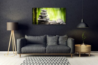 Plexiglas foto Bamboo stones art