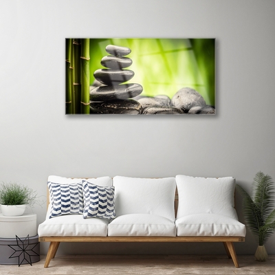 Plexiglas foto Bamboo stones art