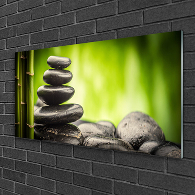 Plexiglas foto Bamboo stones art