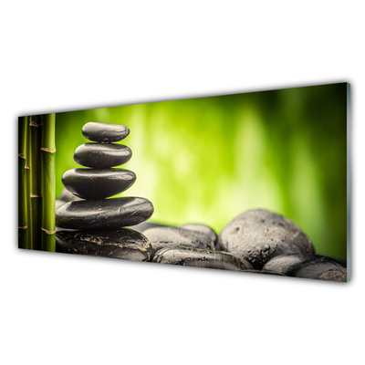 Plexiglas foto Bamboo stones art