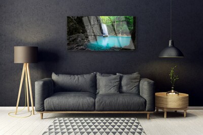 Plexiglas foto Lake natuur van de waterval