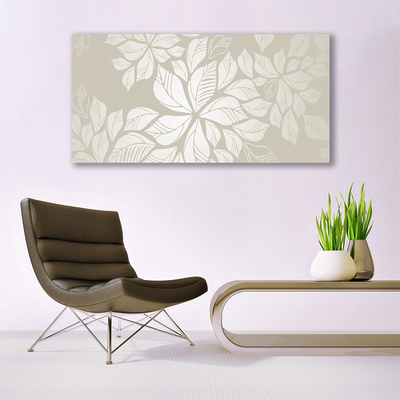 Schilderij op acrylglas Art plant bloemen