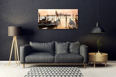 Schilderij op acrylglas Overzees landschap boat