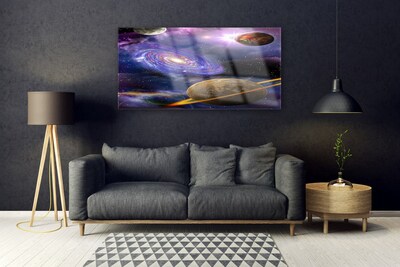Schilderij op acrylglas Planeten space universe