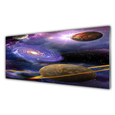 Schilderij op acrylglas Planeten space universe