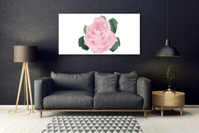 Schilderij op acrylglas Rose flower plant natuur