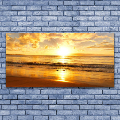 Schilderij op acrylglas Sea sun landschap