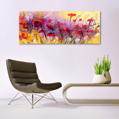 Schilderij op acrylglas Bloemen plant nature art