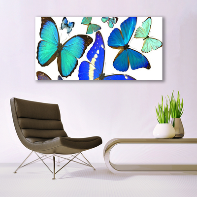 Schilderij op acrylglas Vlinders natuur