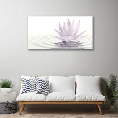 Schilderij op acrylglas Flower water art