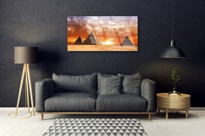 Schilderij op acrylglas Piramides architectuur