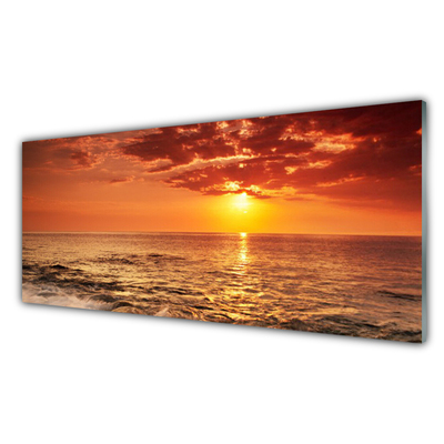 Schilderij op acrylglas Sea sun landschap