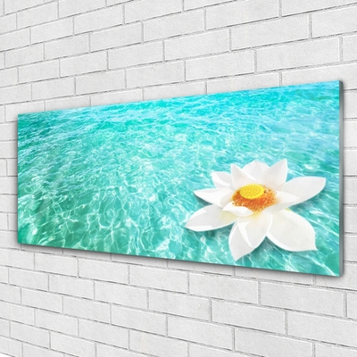 Schilderij op acrylglas Water flower art