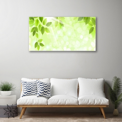 Schilderij op acrylglas Bladeren natuur plant