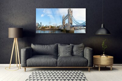 Schilderij op acrylglas London bridge architectuur