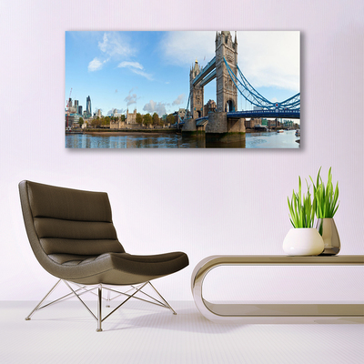 Schilderij op acrylglas London bridge architectuur