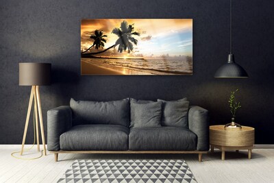 Schilderij op acrylglas Palmbomen strandlandschappen