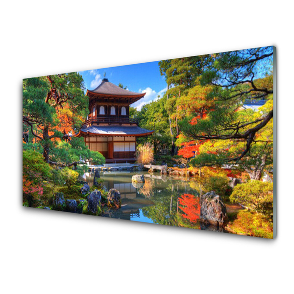 Schilderij op acrylglas Landscape garden japan