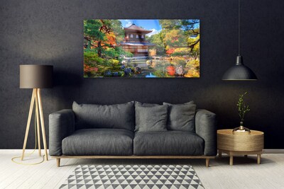 Schilderij op acrylglas Landscape garden japan