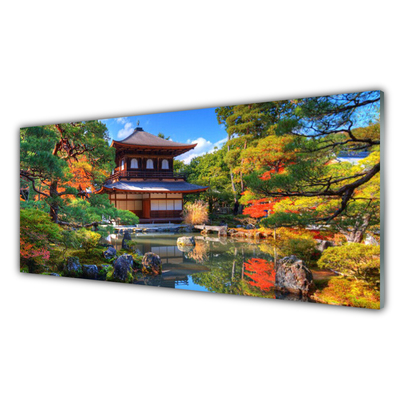 Schilderij op acrylglas Landscape garden japan