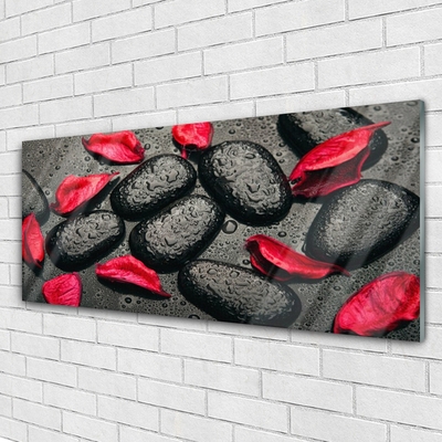 Schilderij op acrylglas Flakes stones art