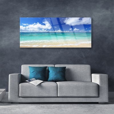 Schilderij op acrylglas Sea beach landscape