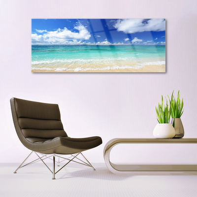 Schilderij op acrylglas Sea beach landscape