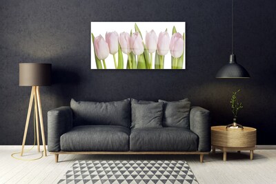 Schilderij op acrylglas Tulpen bloemen plant