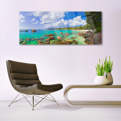 Schilderij op acrylglas Sea beach landscape