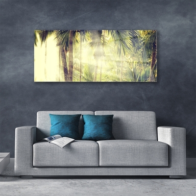 Schilderij op acrylglas Palm tree forest nature