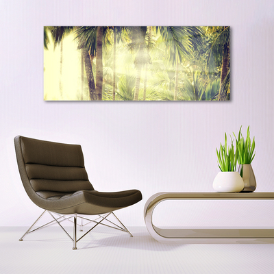 Schilderij op acrylglas Palm tree forest nature