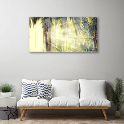 Schilderij op acrylglas Palm tree forest nature