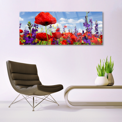 Schilderij op acrylglas Bloemen plant nature