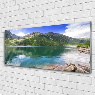 Plexiglas schilderij Mountain lake landscape