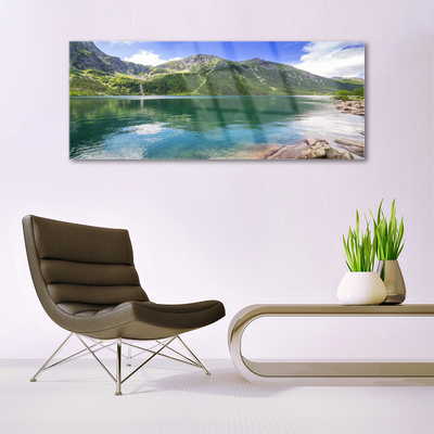 Plexiglas schilderij Mountain lake landscape