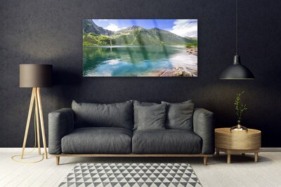 Plexiglas schilderij Mountain lake landscape