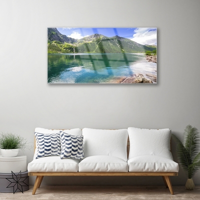 Plexiglas schilderij Mountain lake landscape