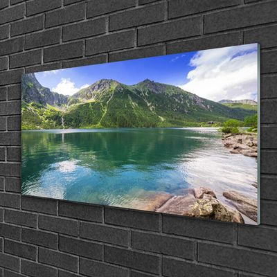 Plexiglas schilderij Mountain lake landscape