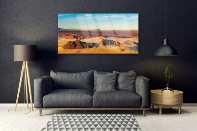 Plexiglas schilderij Desert landschap van de hemel