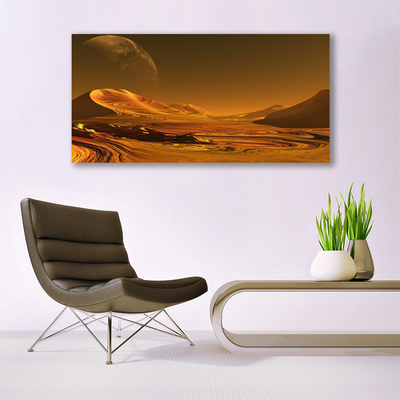 Plexiglas schilderij Landschap van de woestijn space