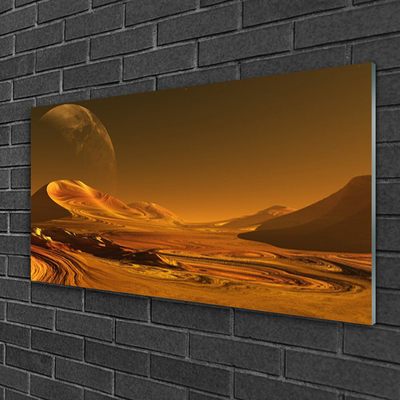 Plexiglas schilderij Landschap van de woestijn space
